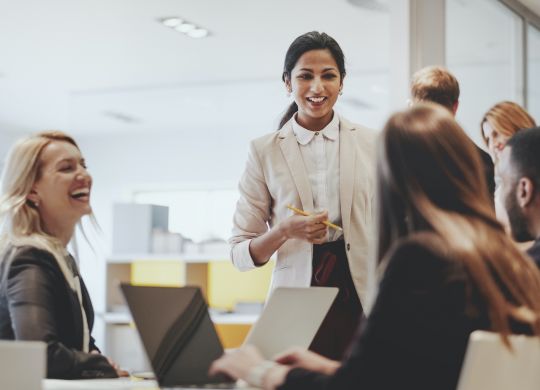 Business people working in the office.